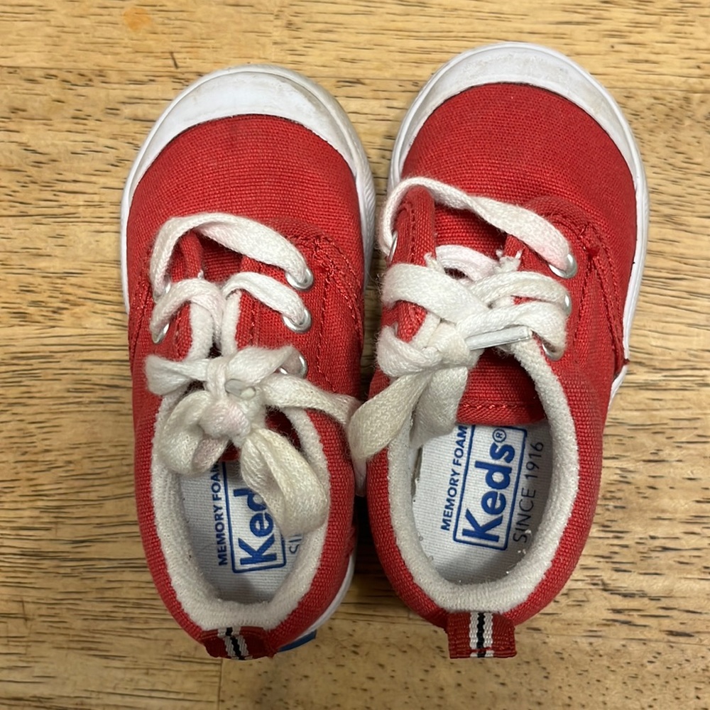 Toddler baby boy Keds Graham sneaker size 4.5w red